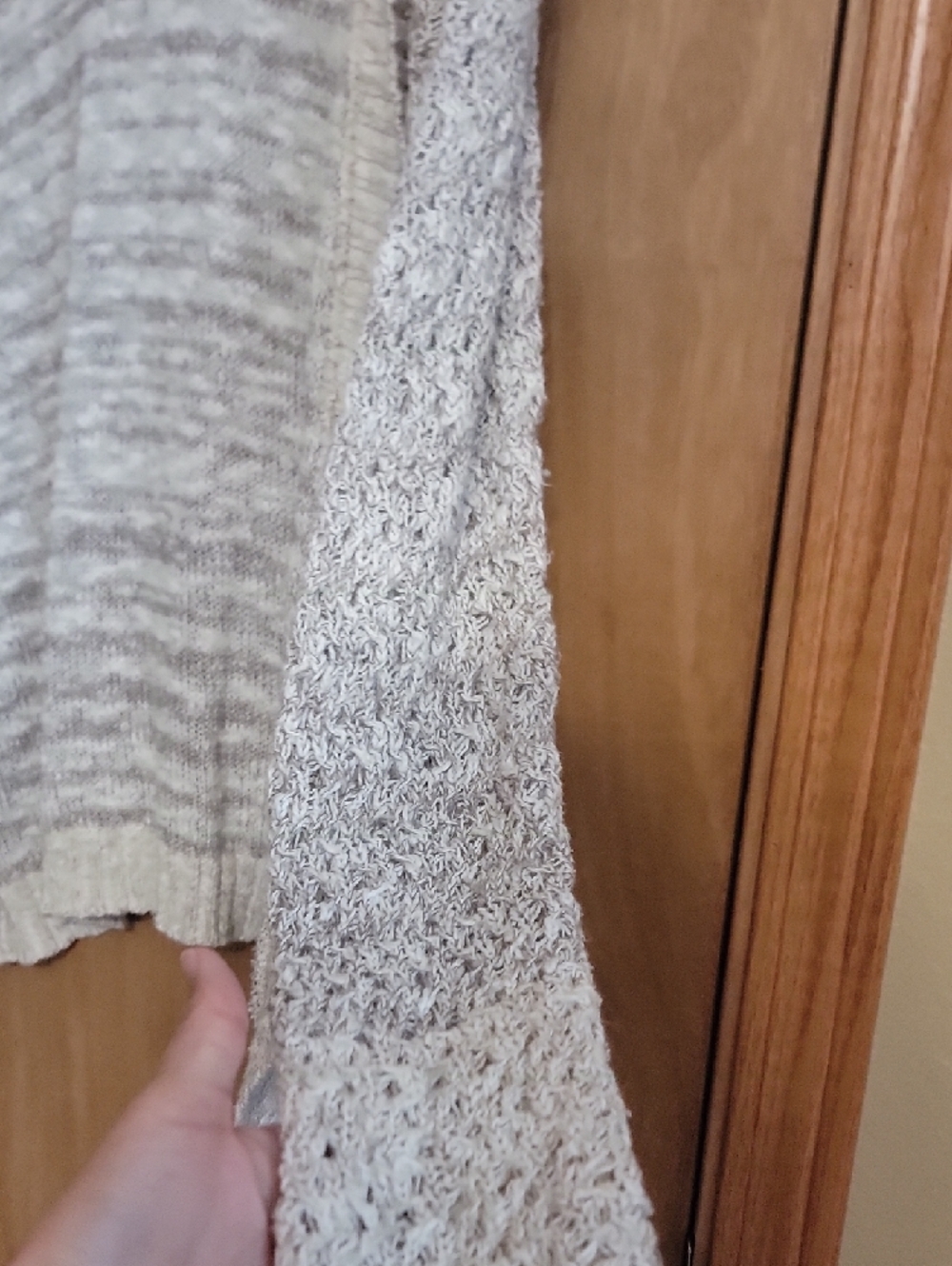 Vanity Heathered Light Gray Open-Front Cardigan - Picture 4 of 6